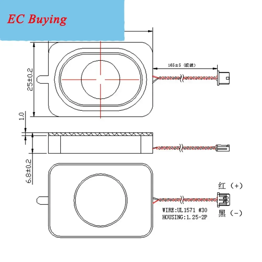 1 Uds 4 8 Ohm 3W 4Ohm 2W Mini altavoces de Audio portátiles 2030 3525 TV LED cavidad sonido altavoz DIY Home Theater música altavoz - imagen 4