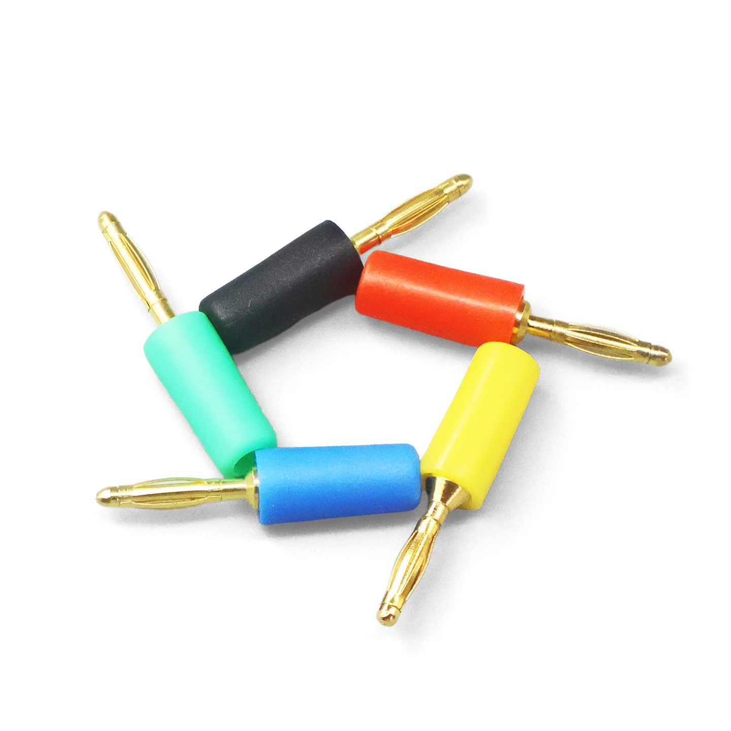 5 uds cobre puro chapado en oro 2MM pequeño conector banana 2mm cabeza de linterna experimento de soldadura línea de prueba enchufe de panel aislado - imagen 4