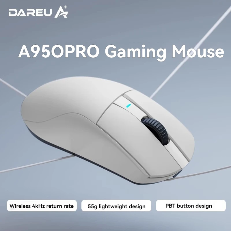 Ratón Dareu A950Pro personalizado Paw3395 inalámbrico triple modo ergonómico peso ligero Esports portátil e-sports Gaming Mouse Accesorios