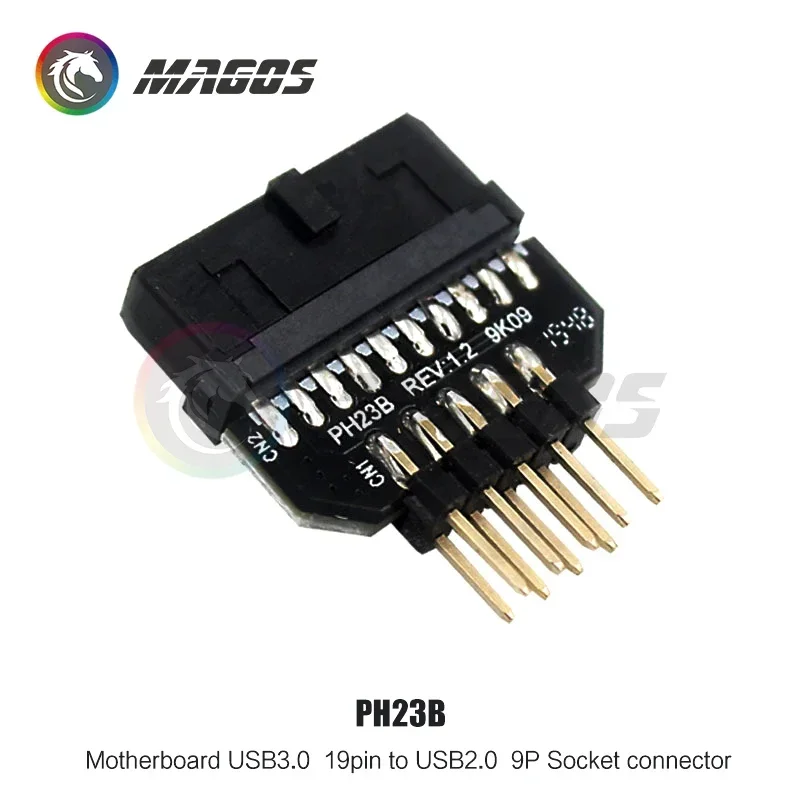 Placa base de ordenador de escritorio, convertidor USB USB3.0 a USB2.0, conversión mutua, carcasa macho de 9 pines a adaptador de 19 pines - imagen 3