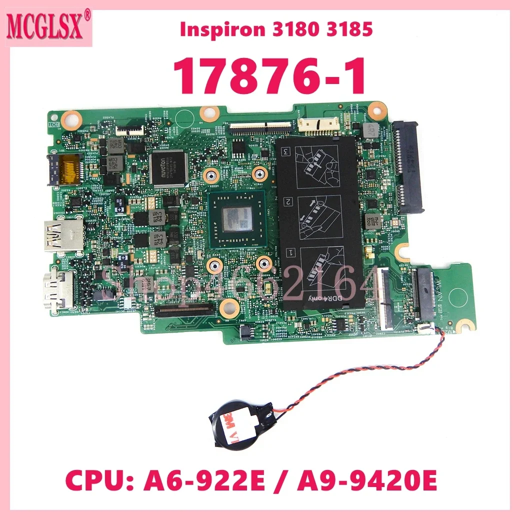 17876-1 con A6-922E CPU 0GB/64GB SSD placa base para Dell Inspiron 3180 3185 placa base para ordenador portátil CN- 0D63Y5 05R37H 100% probado OK - imagen 4