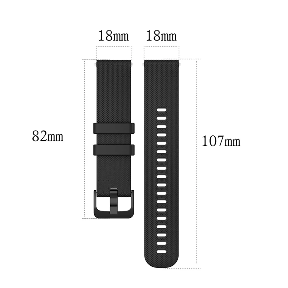 Correa de silicona de 18/20/22mm para Huawei Watch GT5 GT4 41mm 46mm GT3 GT2 correa de reloj inteligente para COROS Pace 3/2/APEX 42mm 46mm - imagen 4