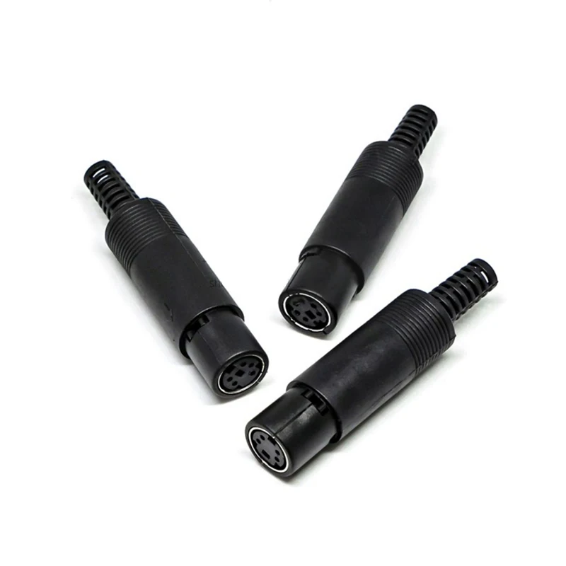 2 uds Mini enchufe DIN 3/4/5/6/7/8 PIN montaje de Cable de chasis macho hembra enchufe 3-8Pin Cable de soldadura Terminal S Mini conector macho PS2 - imagen 4