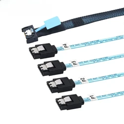 Cable SlimSAS 8654 MCIO 4i – 38 Pines a PCIe 5.0 para Servidores