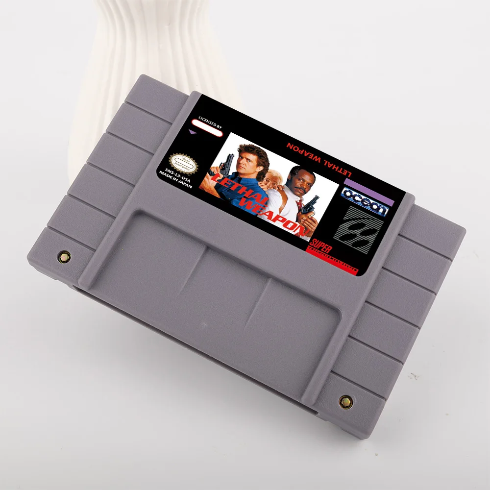 Juego de acción aplastado letal para tarjeta de juego SNES de 16 bits para consola de videojuegos SNES versión NTSC de EE. UU.