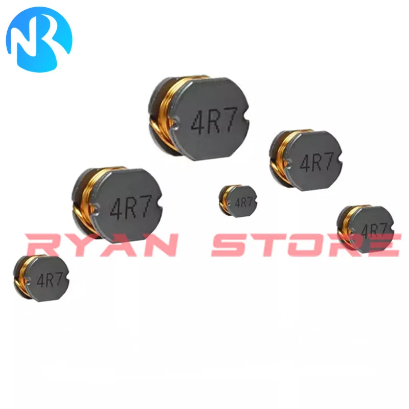 100 Uds Inductor SMD de alta potencia CD43 1UH 1,5 2,2 4,7 10 22 33 47 68 100 220 330 470 680UH 1 2,2 1.5MH inductancia de potencia 4*4,5*3MM - imagen 4
