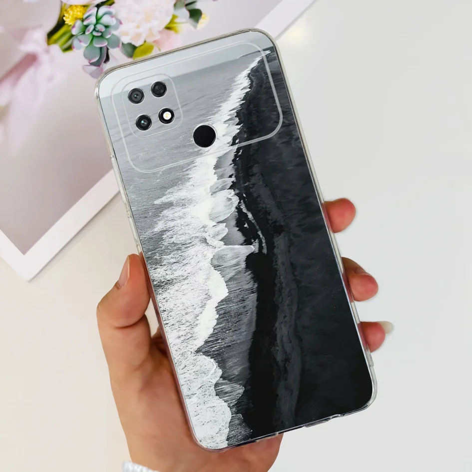 Funda de 6,71 pulgadas para Xiaomi Poco C40 Funda de teléfono de TPU suave de silicona transparente con flores populares para Xiaomi PocoC40 Coque C 40 Funda - imagen 5