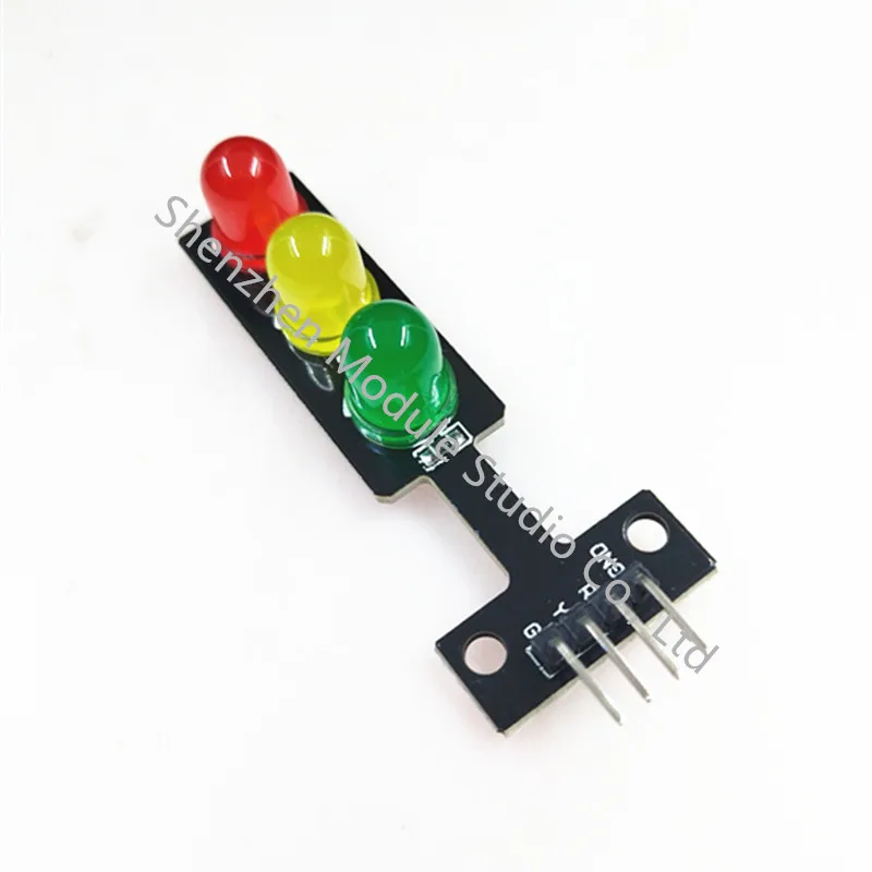 1 Uds - 10 Uds Mini módulo de pantalla LED de semáforo de 5V para Arduino rojo amarillo verde 5mm LED Mini módulo de semáforo