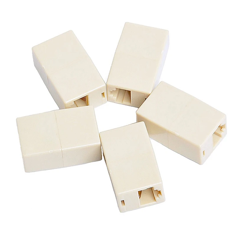 Adaptador de extensión de madre a madre 8P8C, adaptador de conector LAN, extensor de acoplador, conector recto Ethernet RJ45 - imagen 3