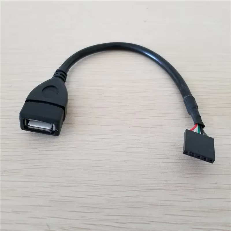 Cable Extensión USB 2.0 Hembra Tipo-A 5 Pines 20cm Negro - imagen 4