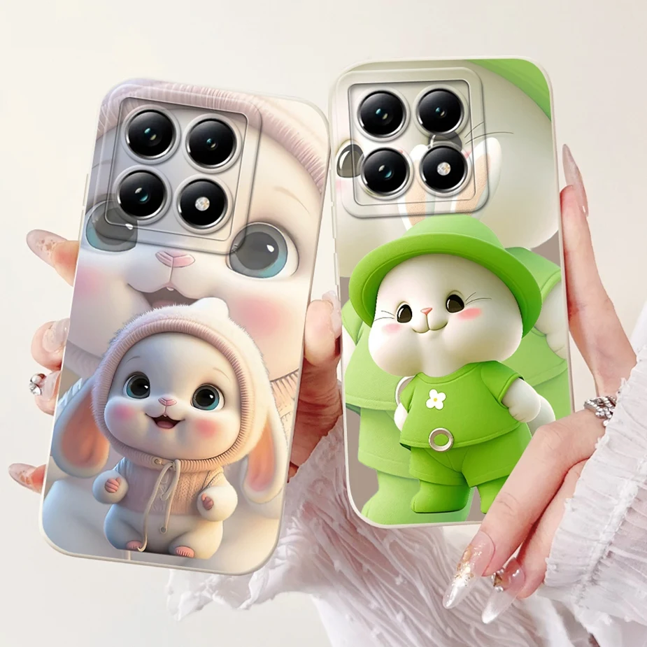 Para Xiaomi 14T Pro 5G funda de lujo con flores pintadas de caramelo funda de silicona suave para Xiaomi Mi 14T Pro 14TPro 5G bolsas de funda trasera - imagen 5