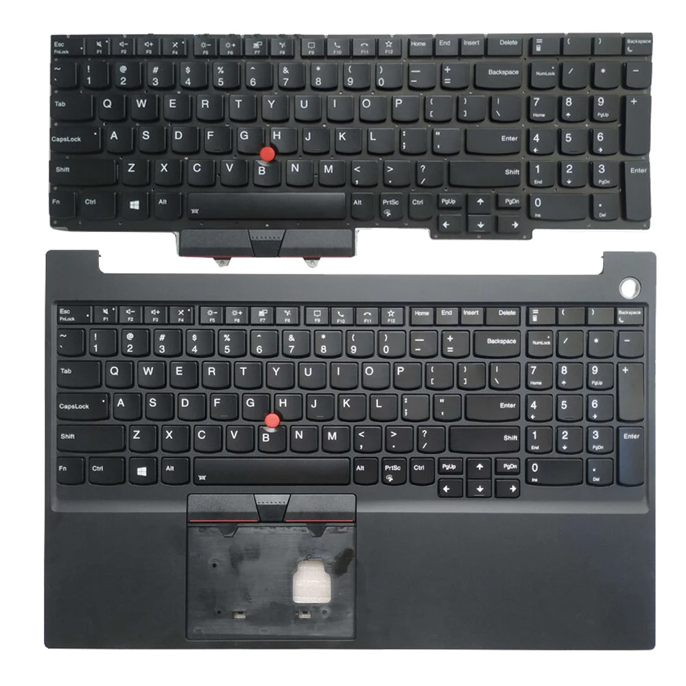 Nuevo Teclado retroiluminado de EE. UU. Para Lenovo ThinkPad E15 Gen 2 SN20U63990 FRU:01XY010/con funda superior de reposamanos AP1HK000D00