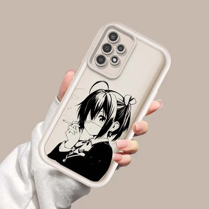 Rikka Takanashi Anime para Samsung Galaxy A73 A72 A71 A56 A55 A35 A25 A54 A53 A52 A51 A32 funda de teléfono con escalera ocular - imagen 3