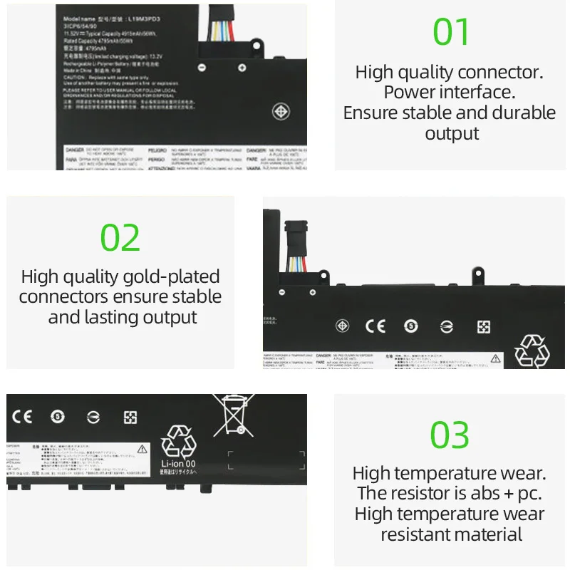SKOWER 56Wh L19M3PD3 L19L3PD3 L19D3PD3 batería para Lenovo Ideapad S540-13API/13ARE/13ITL/13IML Xiaoxin Pro 13 2019 2020 2021 - imagen 4