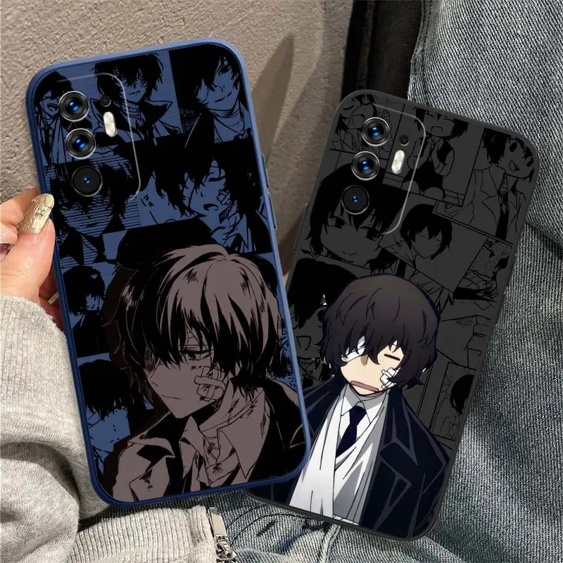 Osamu Dazai Anime para OPPO Reno 14 13 9 8 7 Z T SE Pro Lite Pro Plus 5G funda de teléfono de borde recto suave