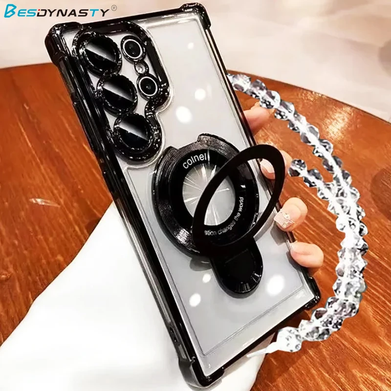 Funda magnética con soporte Magsafe para Samsung Galaxy A56 A36 A26 A17 A07 A25 A16 A15 A14 A55 A35 A82 A52S, funda a prueba de golpes - imagen 2