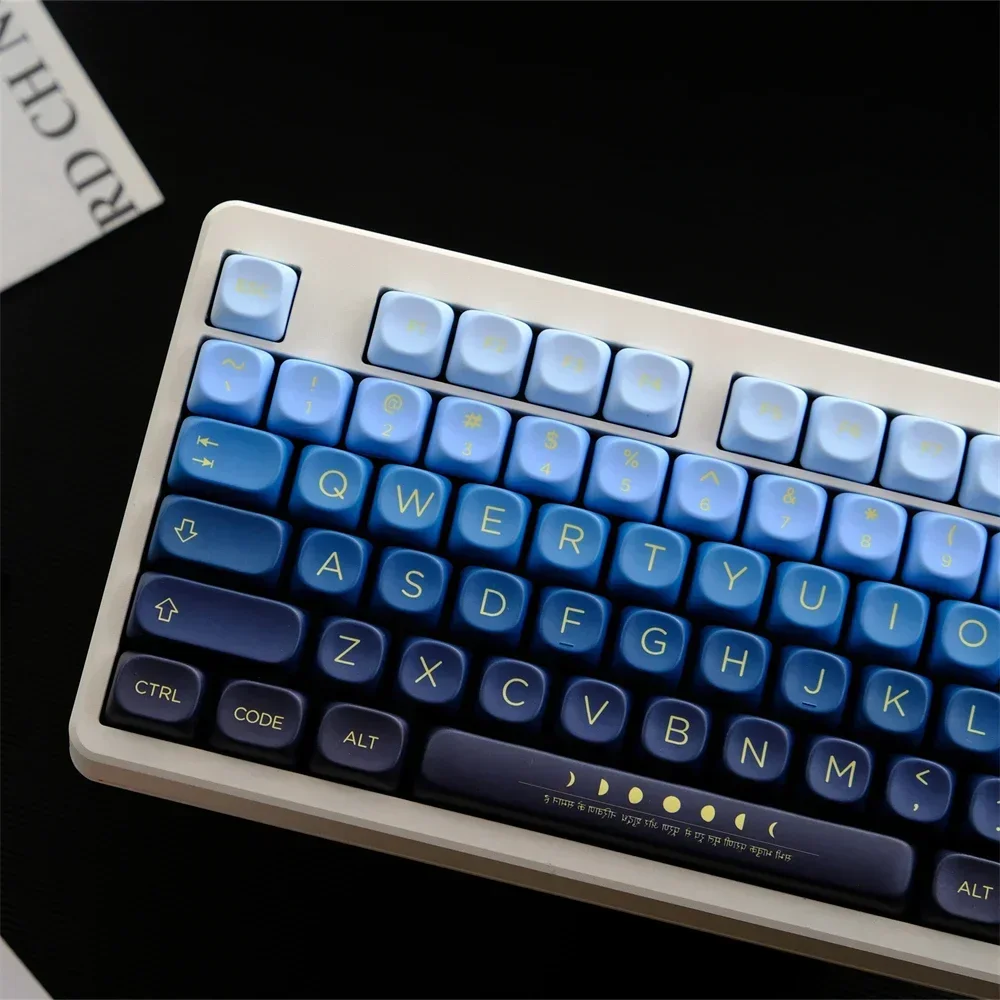 Teclas PBT Moonrise, teclas de perfil MOA, teclas de sublimación de tinte, 126 teclas para teclado de juego mecánico MX Switch - imagen 2