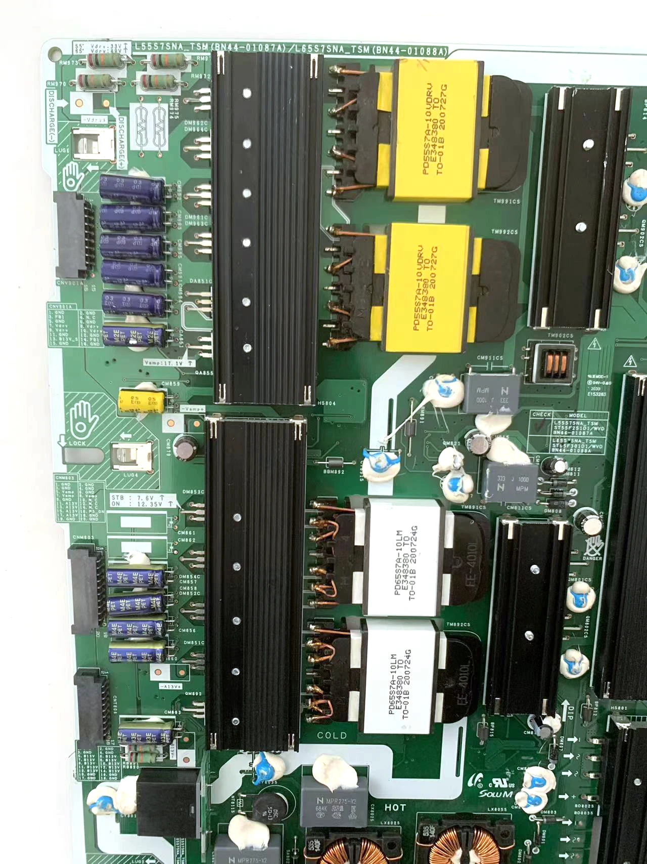 La placa de alimentación BN44-01087A L55S7SNA_TSM es para TV QE55Q700TATXXC QE55Q700TATXXH QE55Q700TAUXRU QE55Q700TAUXUA QE55Q700TATXTK - imagen 4