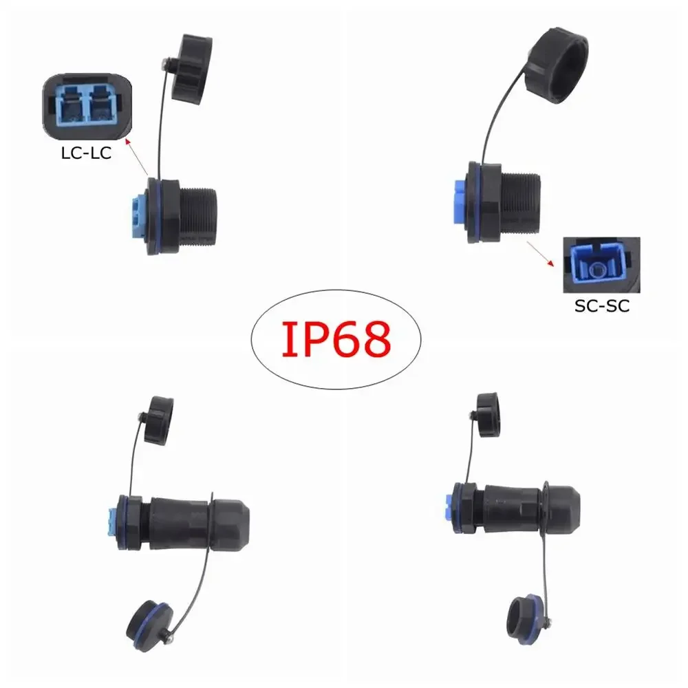 Conector de Cable de extensión de estación Base de torre de hierro blindado para exteriores, enchufe de puente SC a SC LC a LC de fibra óptica resistente al agua