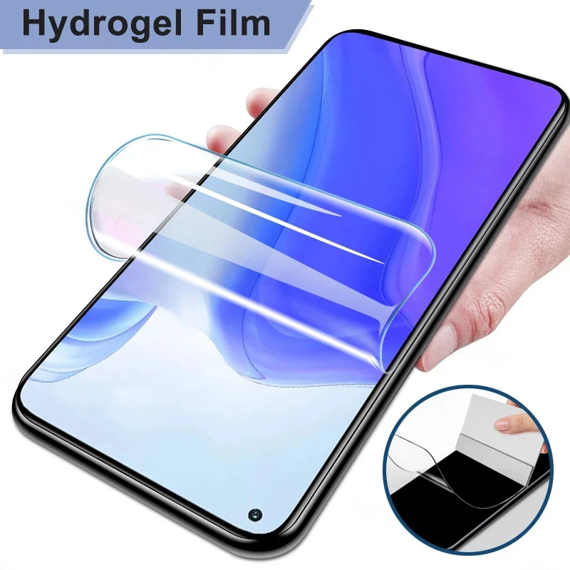 3 uds Protector de pantalla para Xiaomi Note 10T 10S 10i 10 11 11X Ultra Pro Lite 5G película de hidrogel para Mi 10s 5G 11X Pro - imagen 2