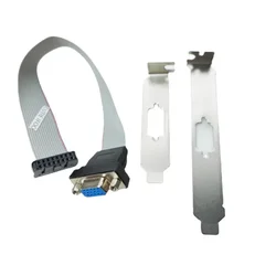 Soporte Perfil Bajo Placa Gráfica Adaptador 16p a 15p Cable 20cm