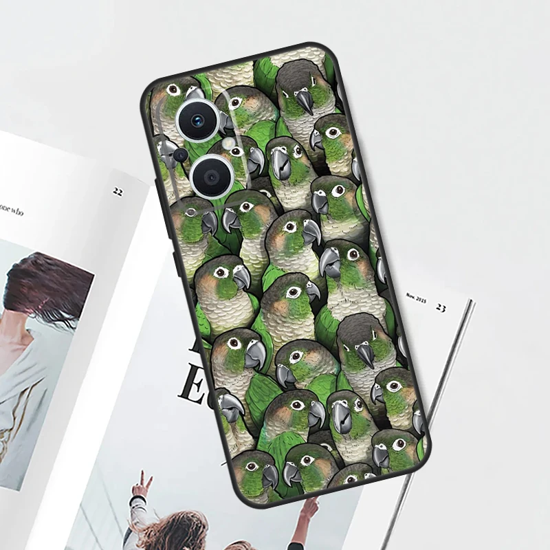 Funda Animal loro pájaro para OPPO Find X9 X5 X6 X8 Pro OPPO Reno 12F 14F 13F 11F 10 12 13 14 Pro 7 8 Lite - imagen 2