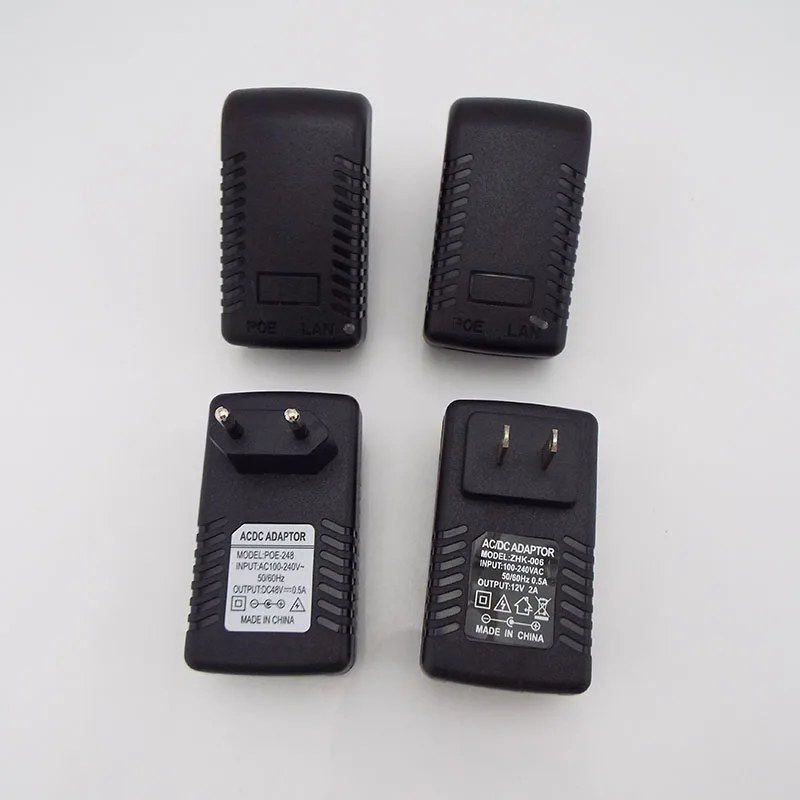 Inyector POE Ethernet CCTV adaptador de corriente 48V 0.5A 15V 1A 12V2A 24V 1A para cámara IP interruptor POE adaptador de fuente de alimentación opción UE/EE. UU. - imagen 5