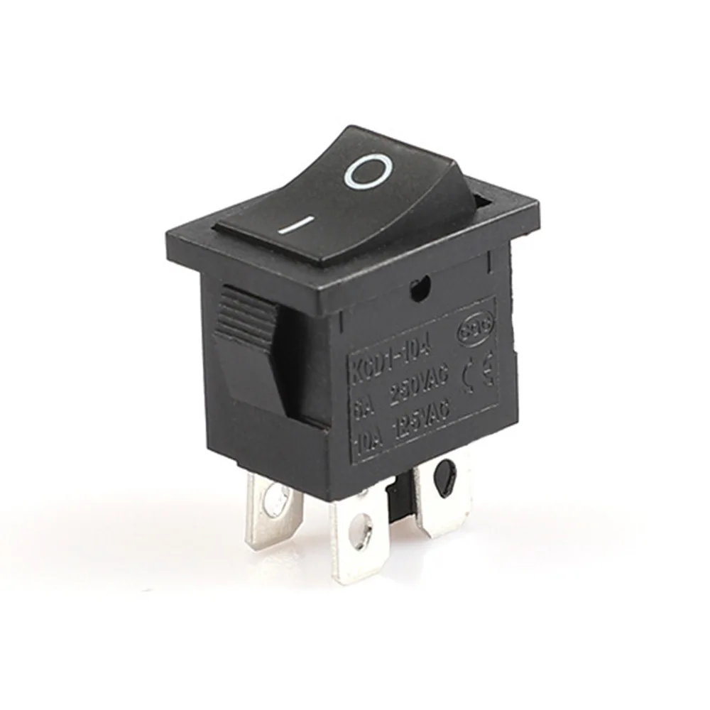 Interruptor piezas tipo barco de 2 velocidades, 10 KCD1-104, 4 pines, 10A/125VAC, fuente de alimentación de drama de TV, 6A/250VAC - imagen 4