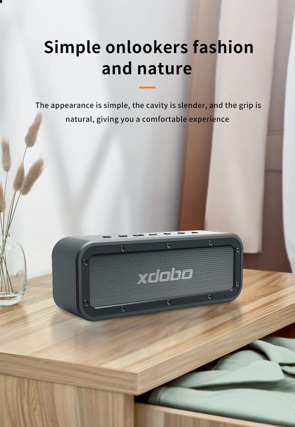 Original XDOBO Wake1983 altavoz portátil Bluetooth 50W inalámbrico impermeable Subwoofer estéreo envolvente soporte TWS TF AUX - imagen 4