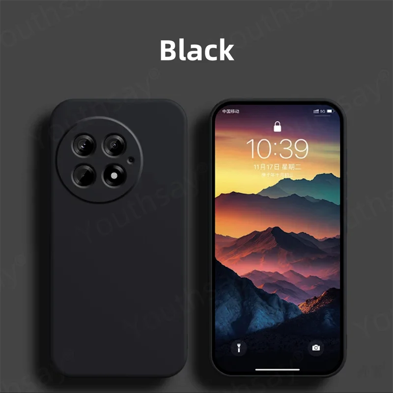 Para Oneplus 13 funda Oneplus 13 13R 12 12R 11 funda Coque Fundas Original silicona líquida suave TPU parachoques trasero para teléfono Oneplus 13 - imagen 2