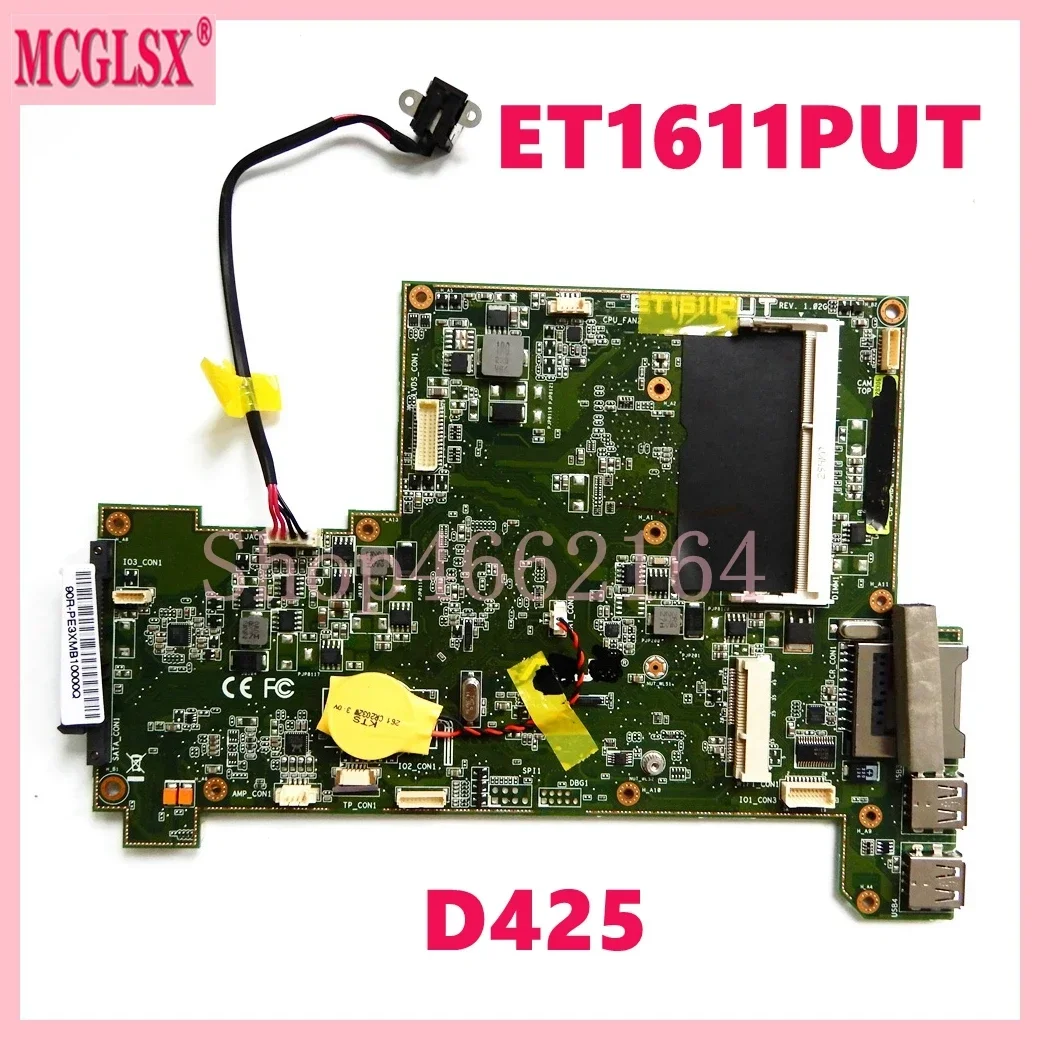 Placa base ET1611PUT D425 REV 1,02G para placa base Asus ET1611PUT 90R-PE3XMB10000Q 100% probado OK - imagen 3