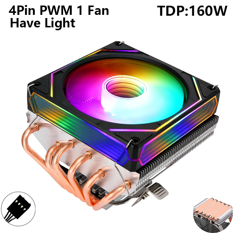 6Heat pipes 4pin-PWM