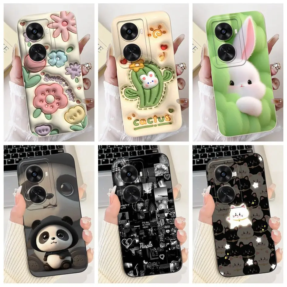 Para Huawei Nova 11 SE funda encantadora conejo Cactus dibujos animados suave silicona líquida cubierta a prueba de golpes para Huawei Nova 12 SE BNE-LX1 Capa