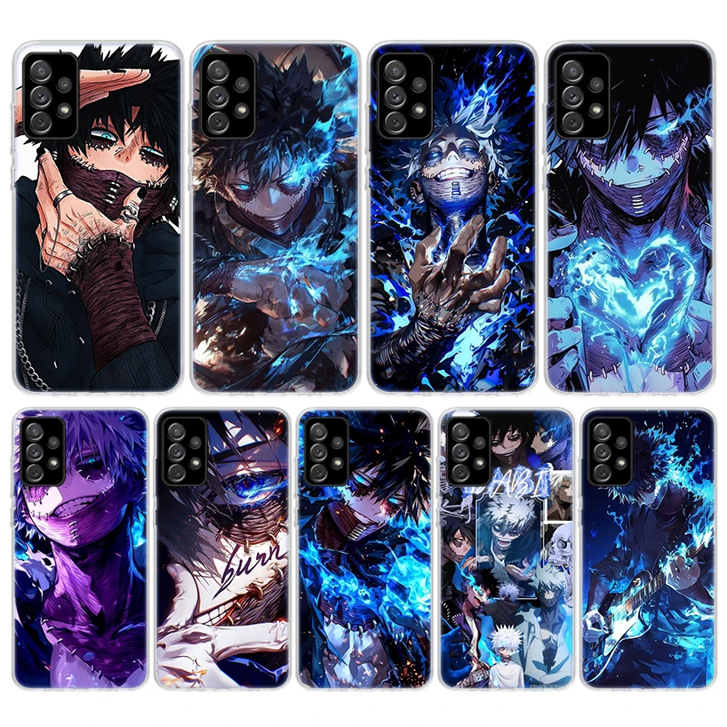 Dabi MHA My Hero A-Academy funda de teléfono de silicona para Samsung Galaxy A52 A51 A50S A42 A32 A22 A12 A02S A30S A20S A10S A41 A31 A21S A