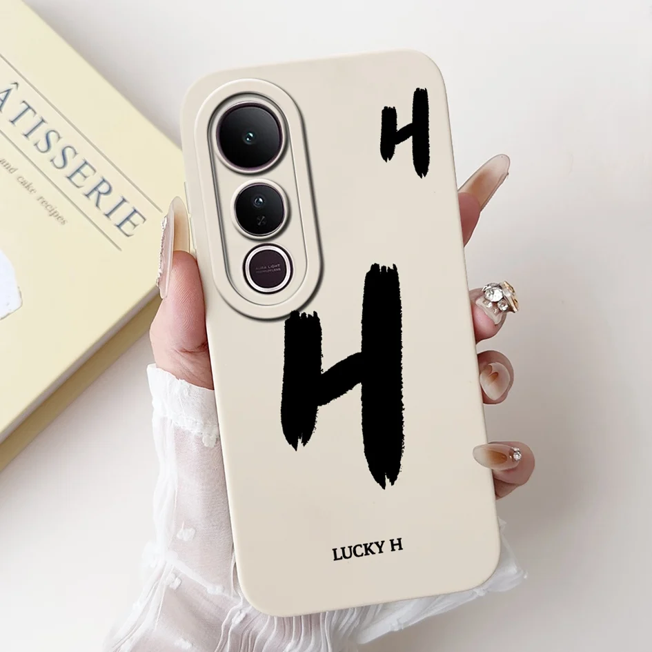 Funda para Vivo V50 V50 Lite 5G, Funda V2440 con letras bonitas, protección de cámara, Funda trasera de silicona suave para Vivo V 50 V50Lite 5G - imagen 4