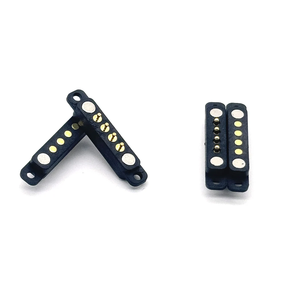 Conector Pin Pogo magnético de 5V, 1A, 4 pines, Pogopin, macho, hembra, 2,54mm, conector magnético CC con resorte, toma de corriente - imagen 5