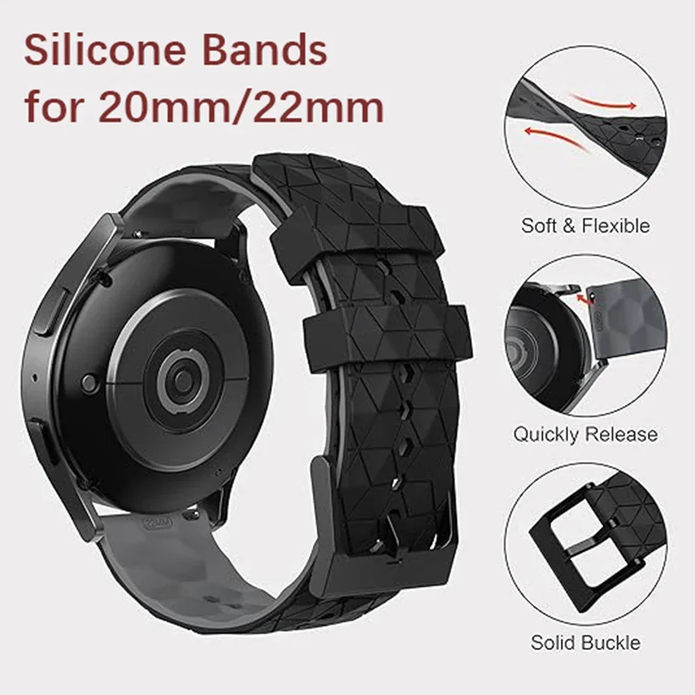 Correa de silicona para reloj Xiaomi, 22mm, color/color, 2 bandas, Xiaomi Watch S4/S3/S2/S1 Pro, pulsera activa, accesorios deportivos - imagen 5