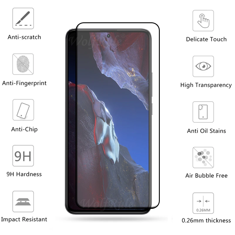 Protector de pantalla de vidrio templado 6 en 1 para Xiaomi Poco F5 Pro, Protector de pantalla para Poco F4, F3, X3, M3, X4, M4, M5, F 5, F5 Pro - imagen 3