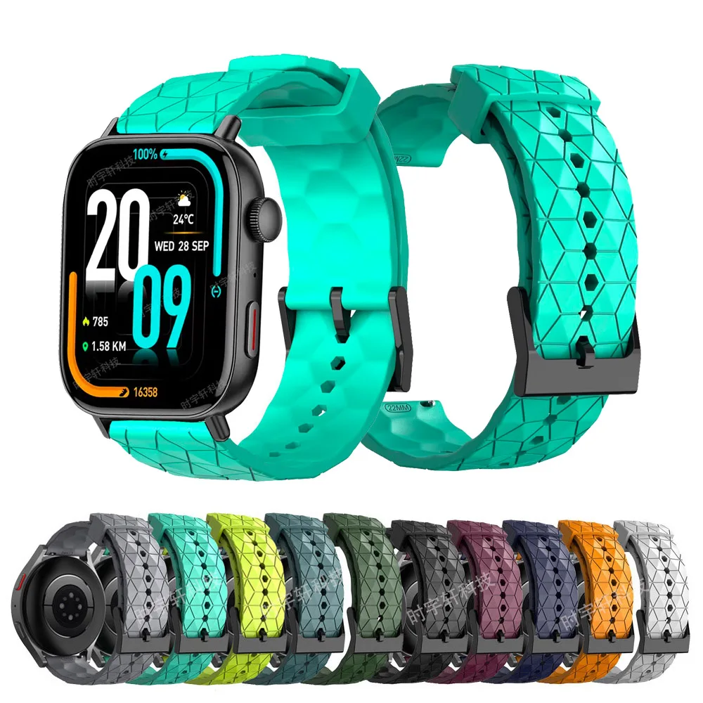 Correa de 20/22mm para reloj COLMI C8 Max, pulsera de silicona para COLMI P28 Plus/P8/P81 P71 P68/C81 C80 C61 C60/V73 Smart Correa - imagen 2