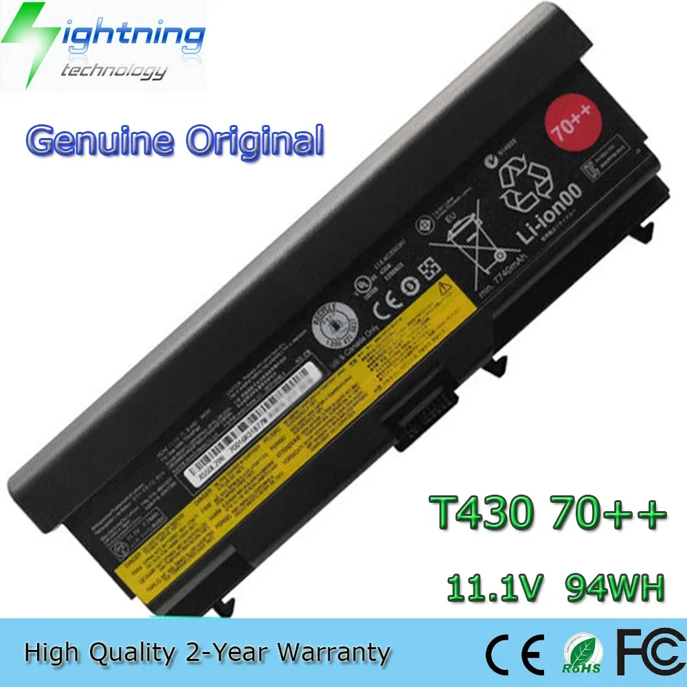 Nueva batería Original para ordenador portátil 70 + 0A36303 11,1 V 94Wh para Lenovo ThinkPad T430 T420 L410 L510 W530 45N1007 etc.