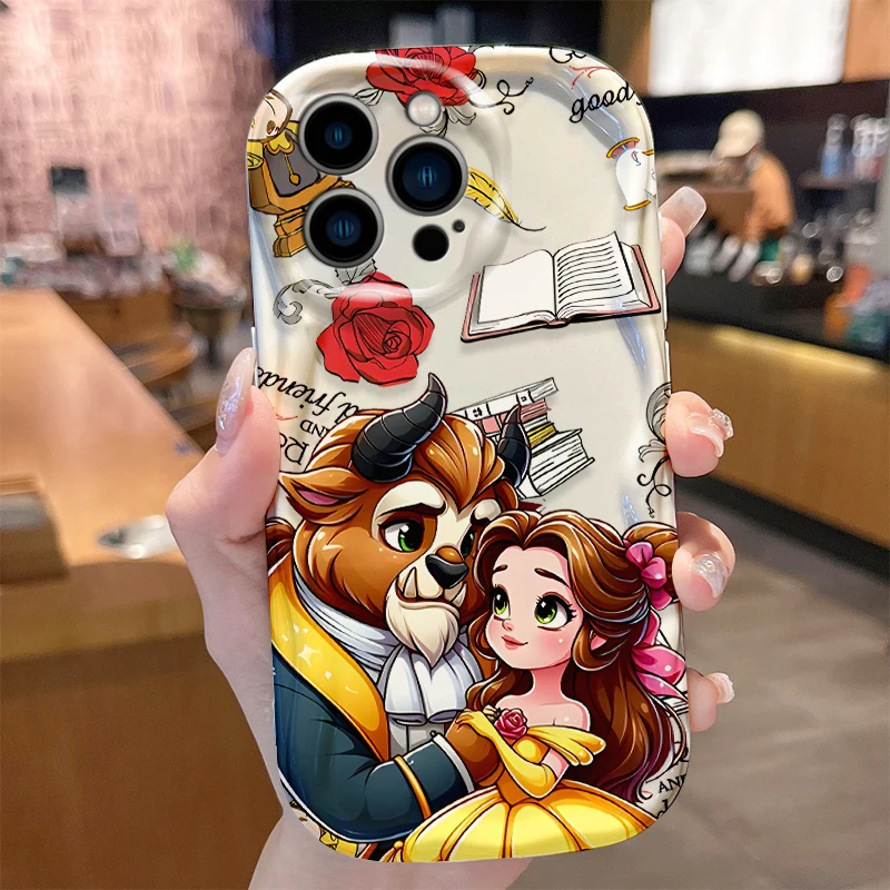 Funda La Bella y La Bestia para iPhone 16 E 15 Pro Max 14 13 12 Mini 11 Pro Max XS X 8 7 Plus Fundas suaves a prueba de golpes Funda - imagen 2