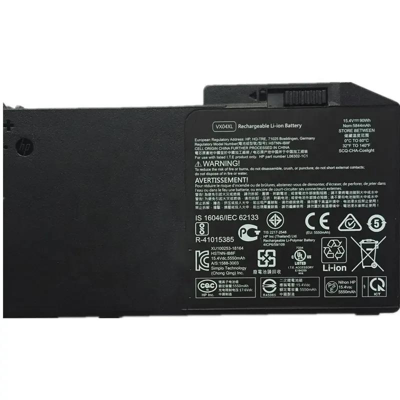 JGTM-batería VX04XL para ordenador portátil, para Hp Zbook 15 G5 series, HSTNN-IB8F, HSN-Q13C, L06302-1C1, 11,55 V, 5000MAH, precio de fábrica - imagen 3