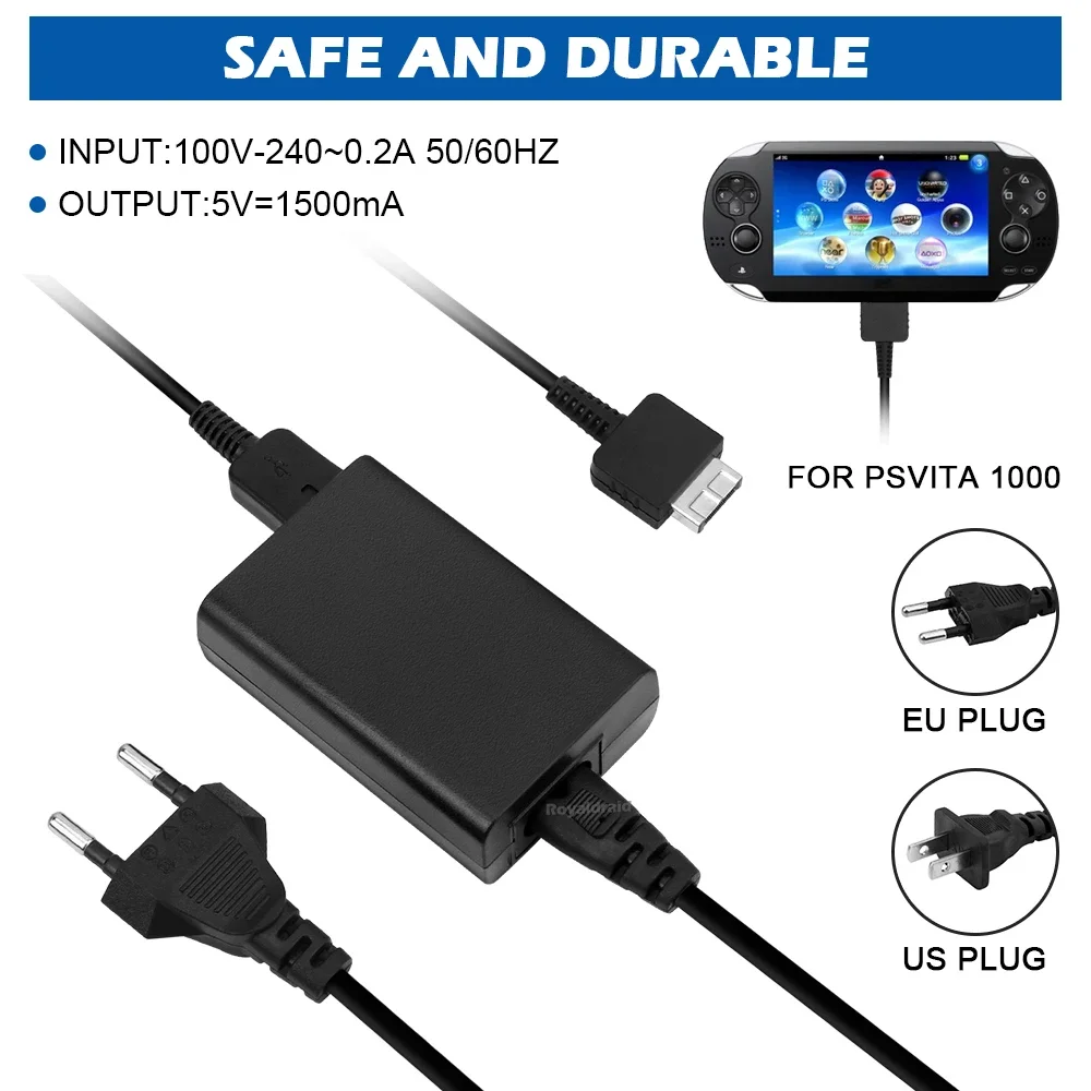 Nuevo para PS Vita 1000 5V adaptador de CA para PS Vita PSV 1000 consola de juegos fuente de alimentación para el hogar adaptador de CA adaptador de cargador Dropshipping - imagen 4