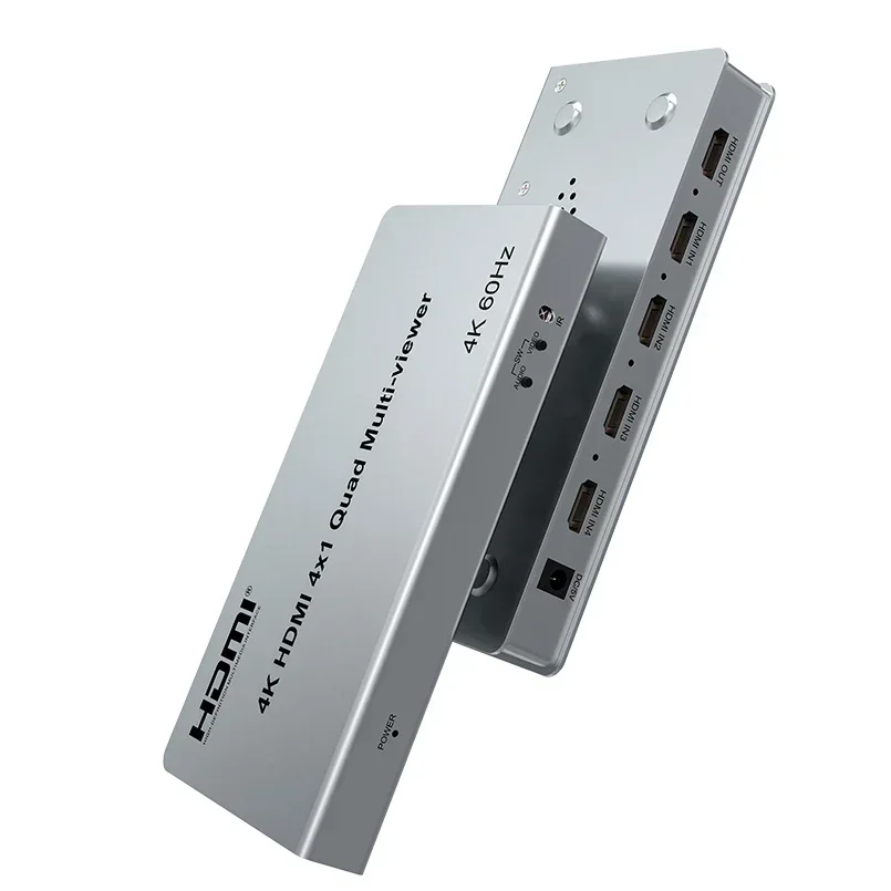 4K 60Hz 4x1 HDMI multivisor 4 en 1 salida HDMI Quad multivisor interruptor multipantalla 8 modos de visualización PIP 90 180 270 grados Flip - imagen 3