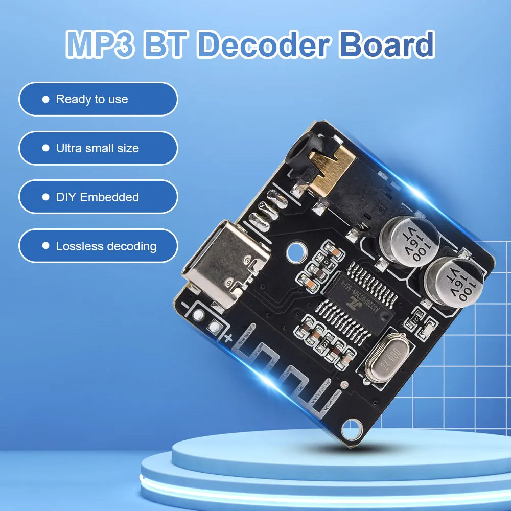 Módulo de reproducción de Audio Bluetooth VHM-314, receptor de Audio, placa decodificadora de Audio sin pérdidas, decodificador de Audio para coche, decodificador de Audio estéreo BT - imagen 2