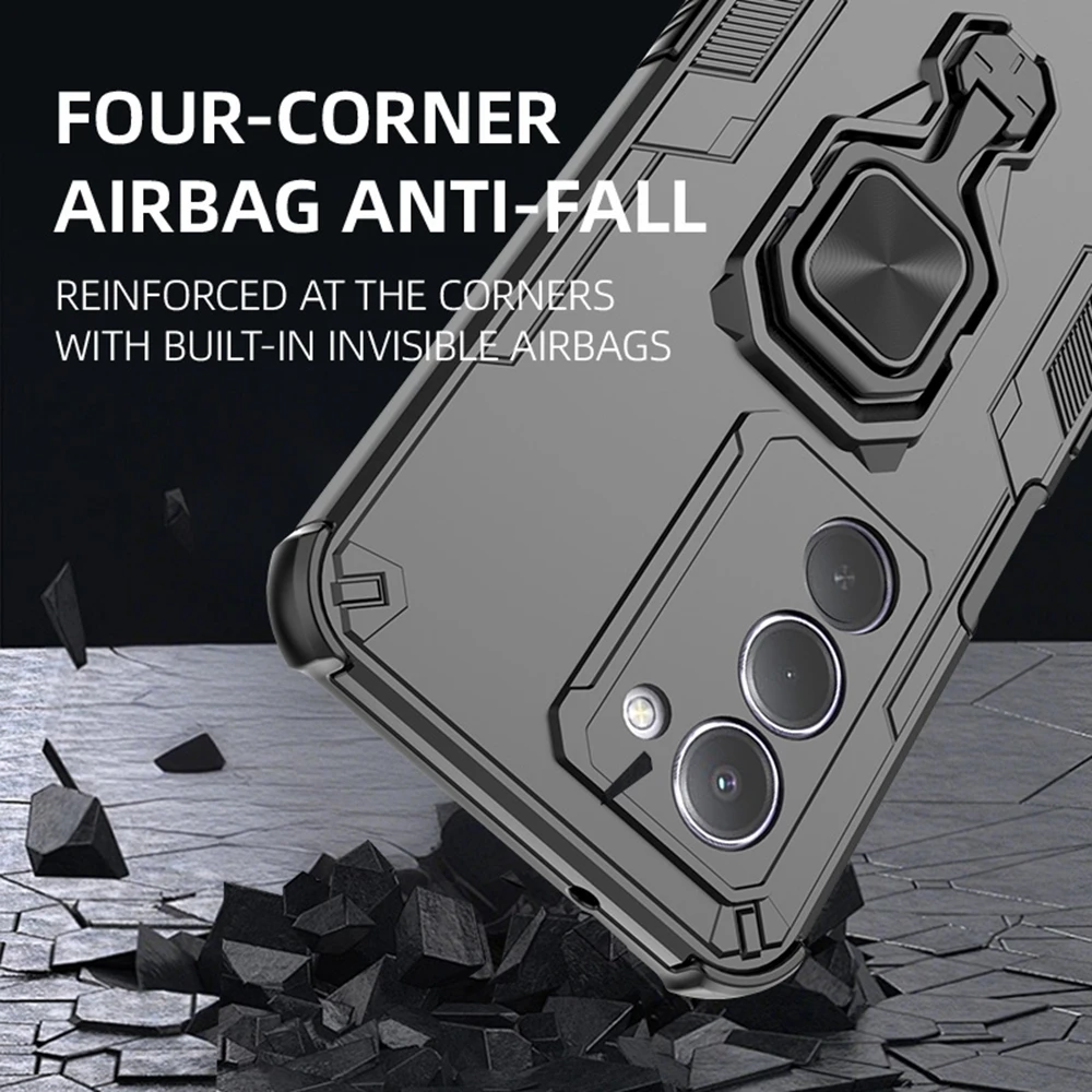 Para Xiaomi Redmi 15 5G 169mm Funda soporte magnético anillo armadura cubierta a prueba de golpes para Redmi15 Redmy 15 5G Cámara proteger Funda - imagen 4