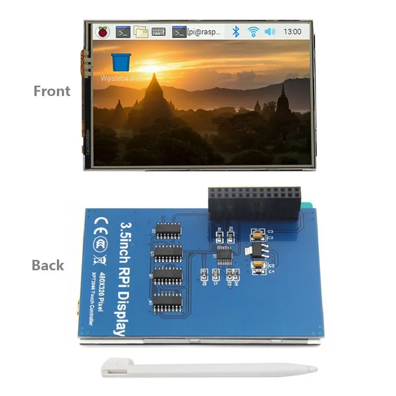 Pantalla táctil TFT para Raspberry Pi 4 modelo B, Monitor LCD de 3,5 pulgadas, 480x320, con carcasa de ABS, bolígrafo táctil para Raspberry Pi 4 Modelo B 3B + 3B - imagen 5
