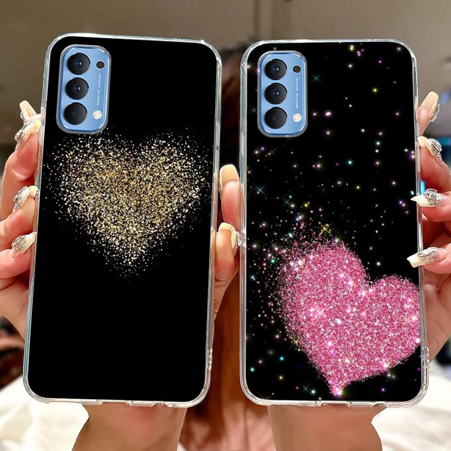Funda de teléfono con pintura bonita para OPPO Reno4 CPH2113 / Reno4 Pro CPH2109, funda trasera de silicona suave TPU para parachoques Oppo Reno 4 4Pro 4G - imagen 5