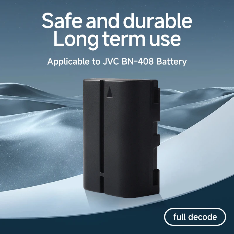 Batería recargable BN-V408 BN V408 V408U para videocámara JVC Compatible con BN-V408U 416U 428U 438U GR-DVL500 DVL100 GR-33 - imagen 3