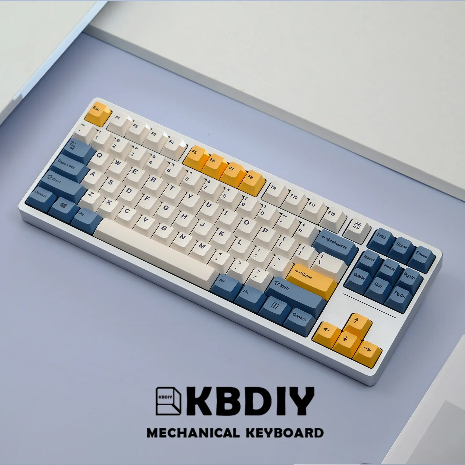 KBDiy 145 teclas amarillo albaricoque Keycap PBT Cherry perfil ISO Keycaps para teclado mecánico 60/61/64/68/78/84/87/96/980/104/108 - imagen 5
